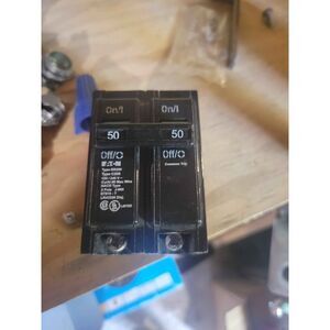 Eaton type 2 pole 50A breaker